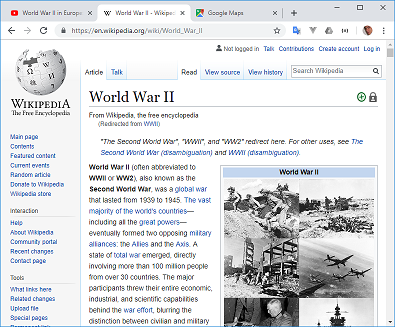 Wikipedia example